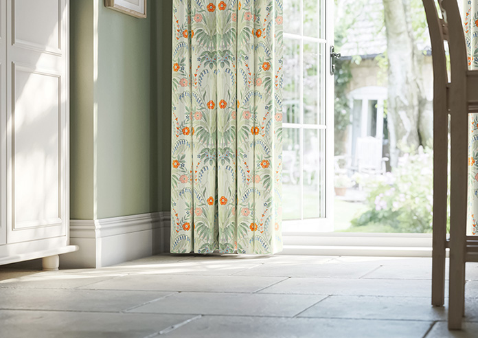 Cotswold Faux Silk, Persimmon - Made to Measure Curtain - Image 5